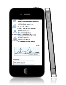 SelectLine SL.mobile Version 4.0 Signatur