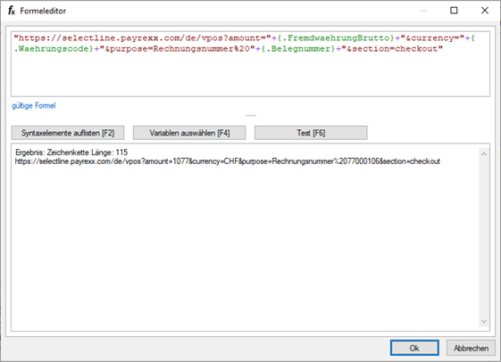 Payrexx in SelectLine integrieren