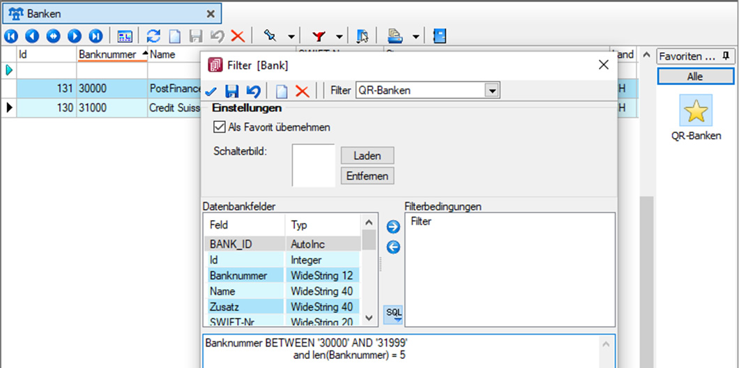 Filter QR-Banken