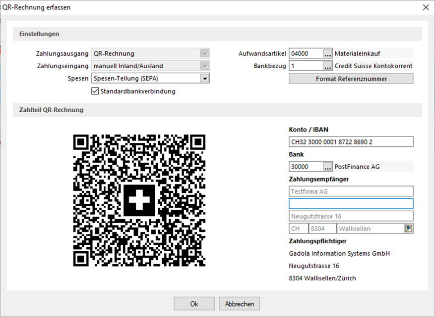 QR-Rechnung erfassen