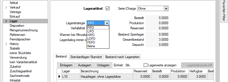 Lagerstrategien