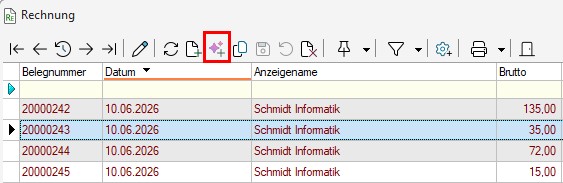 KI SelectLine Auftrag starten